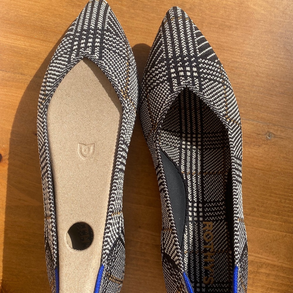 Rothy's Glen Black Plaid